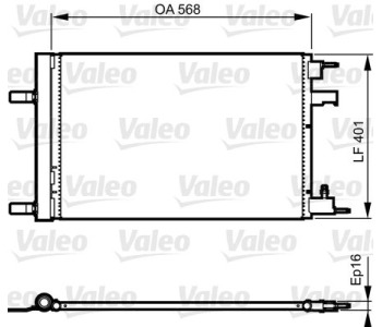 Кондензатор, климатизация VALEO 814201 за OPEL ASTRA J GTC от 2011 до 2015