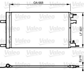 Кондензатор, климатизация VALEO 814202 за OPEL CASCADA (W13) от 2013