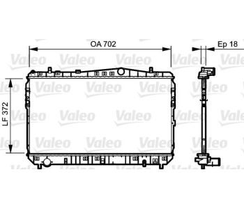 Радиатор, охлаждане на двигателя VALEO 735159 за DAEWOO LACETTI (KLAN) хечбек от 2002