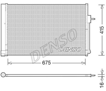 Кондензатор, климатизация DENSO DCN15005 за CHEVROLET TRAX от 2012