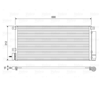 Кондензатор, климатизация VALEO 822576 за OPEL MOKKA X (J13) от 2012