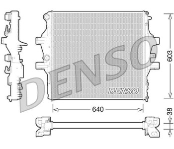 Радиатор, охлаждане на двигателя DENSO DRM15010 за CHEVROLET TRAX от 2012