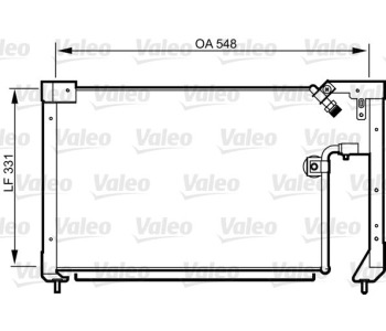 Кондензатор, климатизация VALEO 814278 за MAZDA 323 C IV (BG) от 1989 до 2000