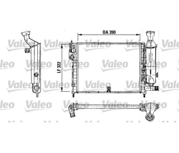 Радиатор, охлаждане на двигателя VALEO 730491 за CITROEN AX (ZA-_) от 1986 до 1991