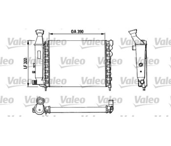 Радиатор, охлаждане на двигателя VALEO 883866 за CITROEN AX (ZA-_) от 1986 до 1991