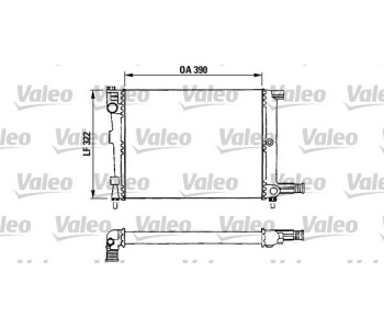 Радиатор, охлаждане на двигателя VALEO 730632 за CITROEN AX (ZA-_) от 1986 до 1991