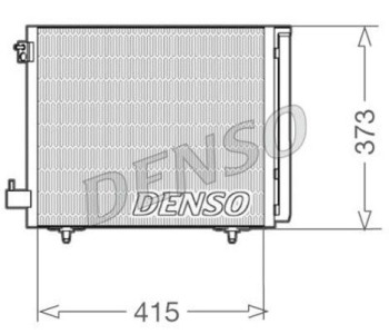 Кондензатор, климатизация DENSO DCN07009 за CITROEN XSARA PICASSO (N68) от 1999 до 2010