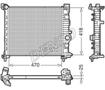 Радиатор, охлаждане на двигателя DENSO DRM21034 за CITROEN XSARA (N2) комби от 1997 до 2010