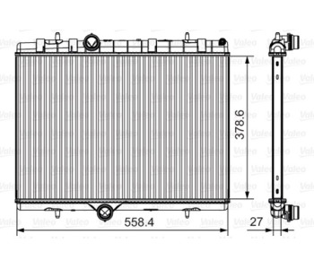 Радиатор, охлаждане на двигателя VALEO 735630 за CITROEN BERLINGO (B9) пътнически от 2008 до 2018