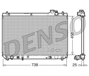 Топлообменник, отопление на вътрешното пространство DENSO DRR07005 за CITROEN C4 PICASSO I (UD) от 2006 до 2013