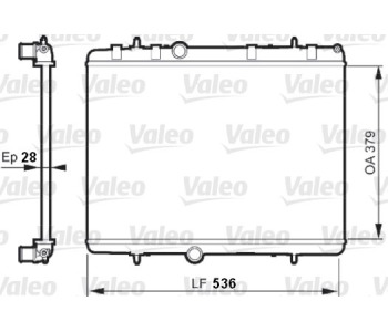 Радиатор, охлаждане на двигателя VALEO 735608 за CITROEN BERLINGO (B9) товарен от 2008 до 2018