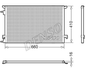Кондензатор, климатизация DENSO DCN21001 за PEUGEOT 4007 от 2007 до 2013