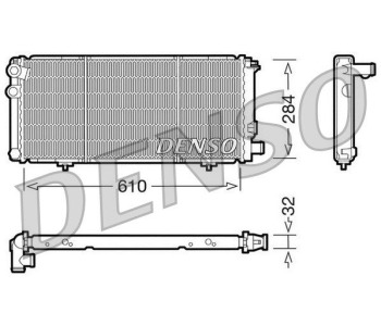 Радиатор, охлаждане на двигателя DENSO DRM21600 за PEUGEOT 107 от 2005 до 2014