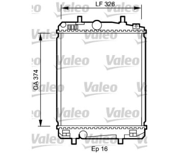 Радиатор, охлаждане на двигателя VALEO 735070 за PEUGEOT 107 от 2005 до 2014
