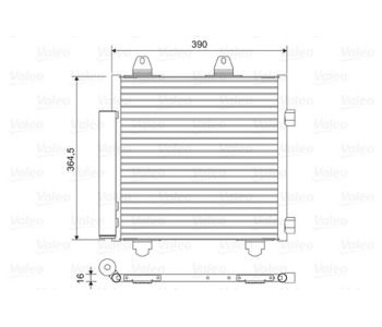 Кондензатор, климатизация VALEO 822577 за PEUGEOT 108 от 2014