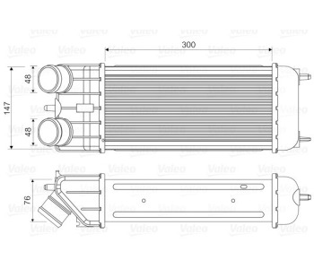 Интеркулер (охладител за въздуха на турбината) VALEO 818663 за PEUGEOT 207 CC (WD_) кабрио от 2007