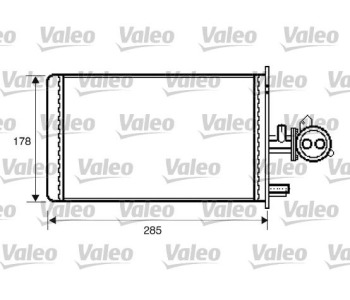 Топлообменник, отопление на вътрешното пространство VALEO 812337 за PEUGEOT J5 (290L) платформа от 1990 до 1994