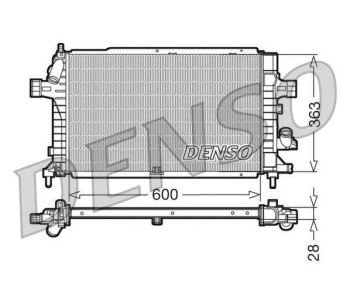 Радиатор, охлаждане на двигателя DENSO DRM21005 за PEUGEOT 207 CC (WD_) кабрио от 2007