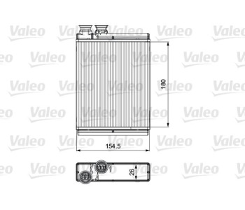 Топлообменник, отопление на вътрешното пространство VALEO 811517 за CITROEN C4 CACTUS от 2014