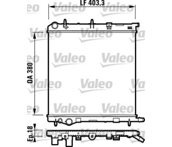 Радиатор, охлаждане на двигателя VALEO 732831 за CITROEN C3 III (SX) от 2016