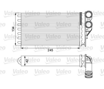 Топлообменник, отопление на вътрешното пространство VALEO 811503 за CITROEN C4 I купе (LA) от 2004 до 2011