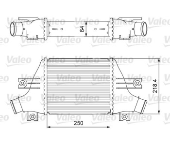 Интеркулер (охладител за въздуха на турбината) VALEO 818638 за CITROEN C4 AIRCROSS от 2012 до 2017