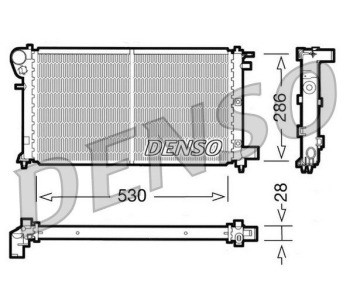 Радиатор, охлаждане на двигателя DENSO DRM21103 за CITROEN C5 AIRCROSS от 2018