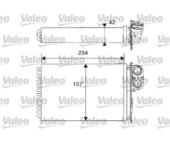 Топлообменник, отопление на вътрешното пространство VALEO 812215 за CITROEN C5 I (DC) от 2001 до 2005