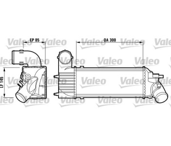 Интеркулер (охладител за въздуха на турбината) VALEO 817437 за CITROEN C5 I (DE) комби от 2001 до 2004