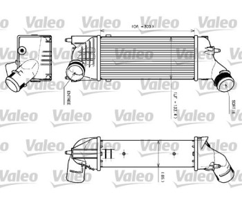 Интеркулер (охладител за въздуха на турбината) VALEO 817639 за CITROEN C5 II (RC) от 2004 до 2008