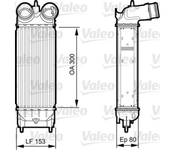 Интеркулер (охладител за въздуха на турбината) VALEO 818244 за CITROEN C5 III (RD) от 2008 до 2017