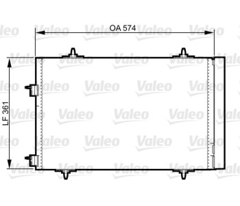 Кондензатор, климатизация VALEO 814365 за PEUGEOT 508 I (8E_) комби от 2010 до 2018