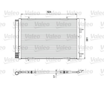 Кондензатор, климатизация VALEO 814406 за CITROEN C5 III (RD) от 2008 до 2017