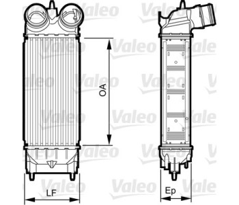 Интеркулер (охладител за въздуха на турбината) VALEO 818227 за PEUGEOT 508 I (8E_) комби от 2010 до 2018