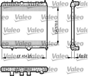Радиатор, охлаждане на двигателя VALEO 735560 за PEUGEOT 3008 (0U_) от 2009 до 2016