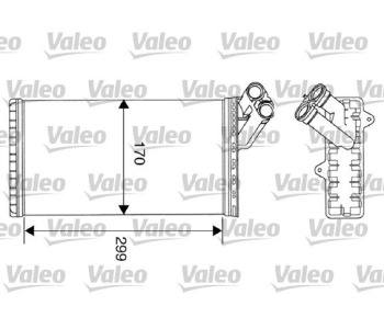 Топлообменник, отопление на вътрешното пространство VALEO 812116 за PEUGEOT 806 (221) от 1994 до 2002