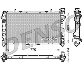 Радиатор, охлаждане на двигателя DENSO DRM07055 за PEUGEOT 806 (221) от 1994 до 2002