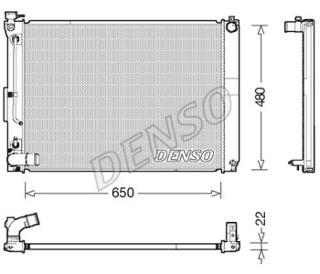 Топлообменник, отопление на вътрешното пространство DENSO DRR09031 за PEUGEOT BOXER (ZCT_) платформа от 1994 до 2002