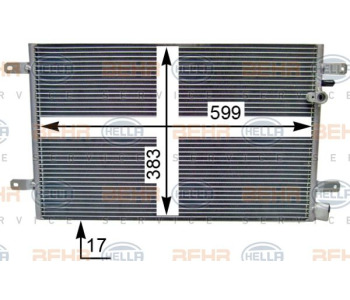 Кондензатор, климатизация HELLA 8FC 351 343-781 за FIAT DUCATO (244) товарен от 2002 до 2006