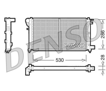 Радиатор, охлаждане на двигателя DENSO DRM21101 за PEUGEOT BOXER пътнически от 2006