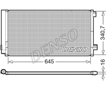 Кондензатор, климатизация DENSO DCN07002 за CITROEN JUMPER III товарен от 2006