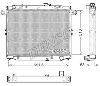 Топлообменник, отопление на вътрешното пространство DENSO DRR09034 за PEUGEOT BOXER пътнически от 2006