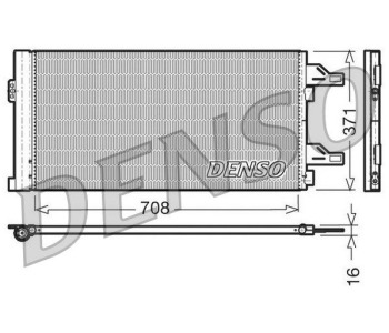 Кондензатор, климатизация DENSO DCN07004 за CITROEN SAXO (S0, S1) от 1996 до 2004