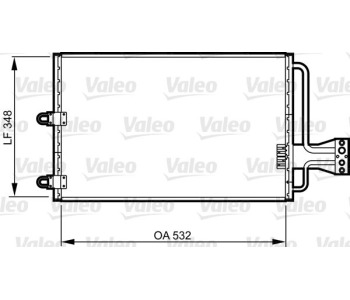 Кондензатор, климатизация VALEO 816803 за CITROEN XANTIA (X1) комби от 1995 до 1998