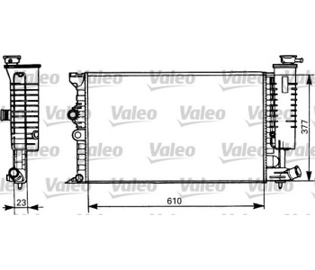 Радиатор, охлаждане на двигателя VALEO 731298 за PEUGEOT 406 (8E/F) комби от 1996 до 2004