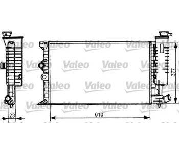 Радиатор, охлаждане на двигателя VALEO 731298 за PEUGEOT 406 (8C) купе от 1997 до 2004