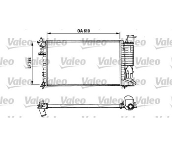 Радиатор, охлаждане на двигателя VALEO 731010 за CITROEN ZX (N2) от 1991 до 1997