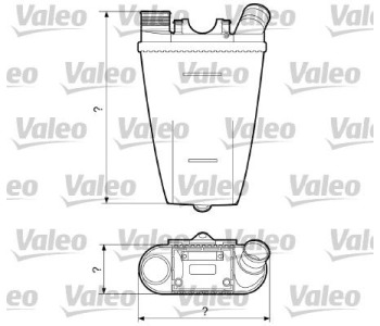 Интеркулер (охладител за въздуха на турбината) VALEO 817204 за PEUGEOT 605 (6B) от 1989 до 1999