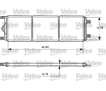 Радиатор, охлаждане на двигателя VALEO 816868 за PEUGEOT 605 (6B) от 1989 до 1999