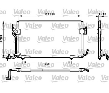 Кондензатор, климатизация VALEO 817042 за PEUGEOT PARTNER (5F) Combispace пътнически от 1996 до 2008